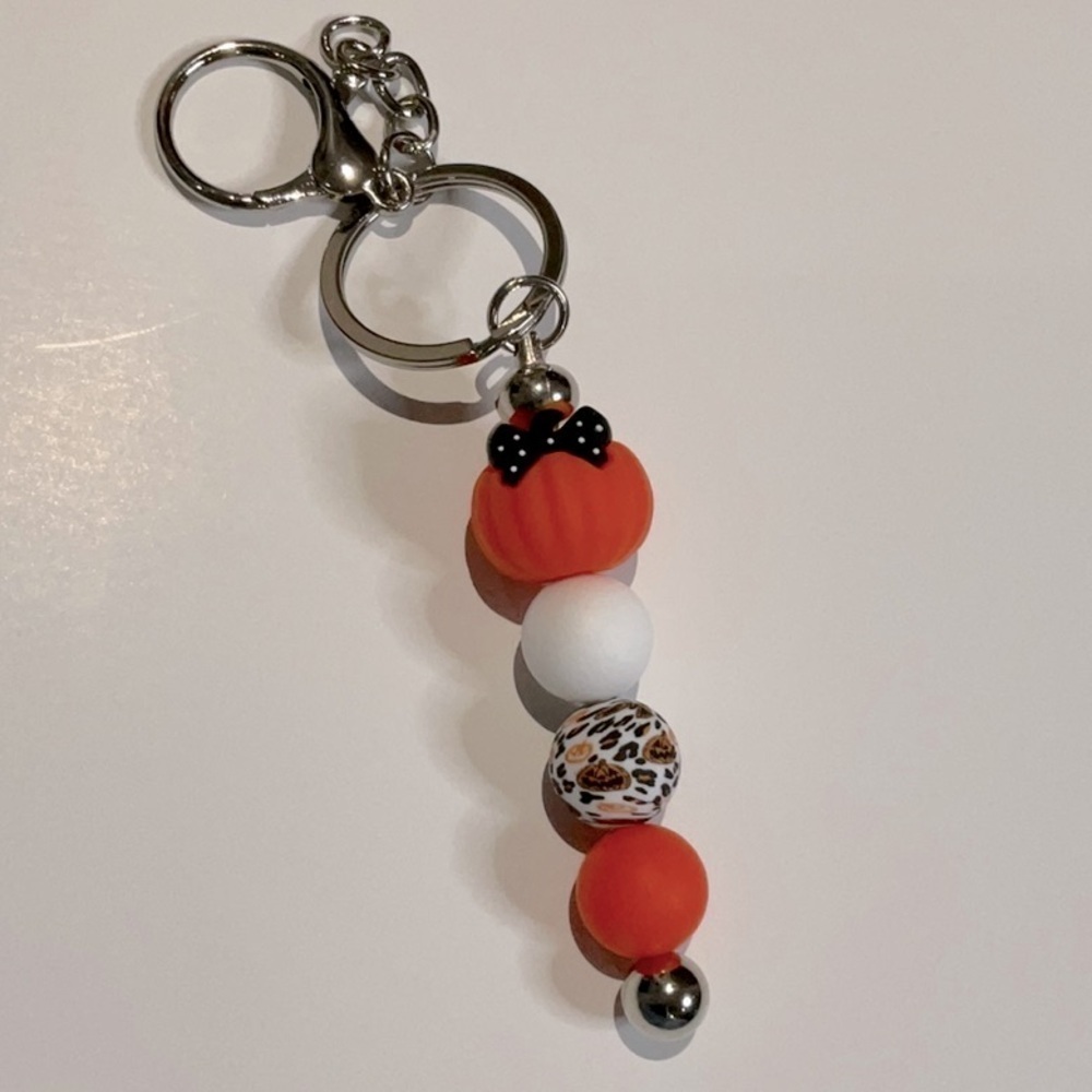 Halloween Pumpkin Keychain/ Bag Charm